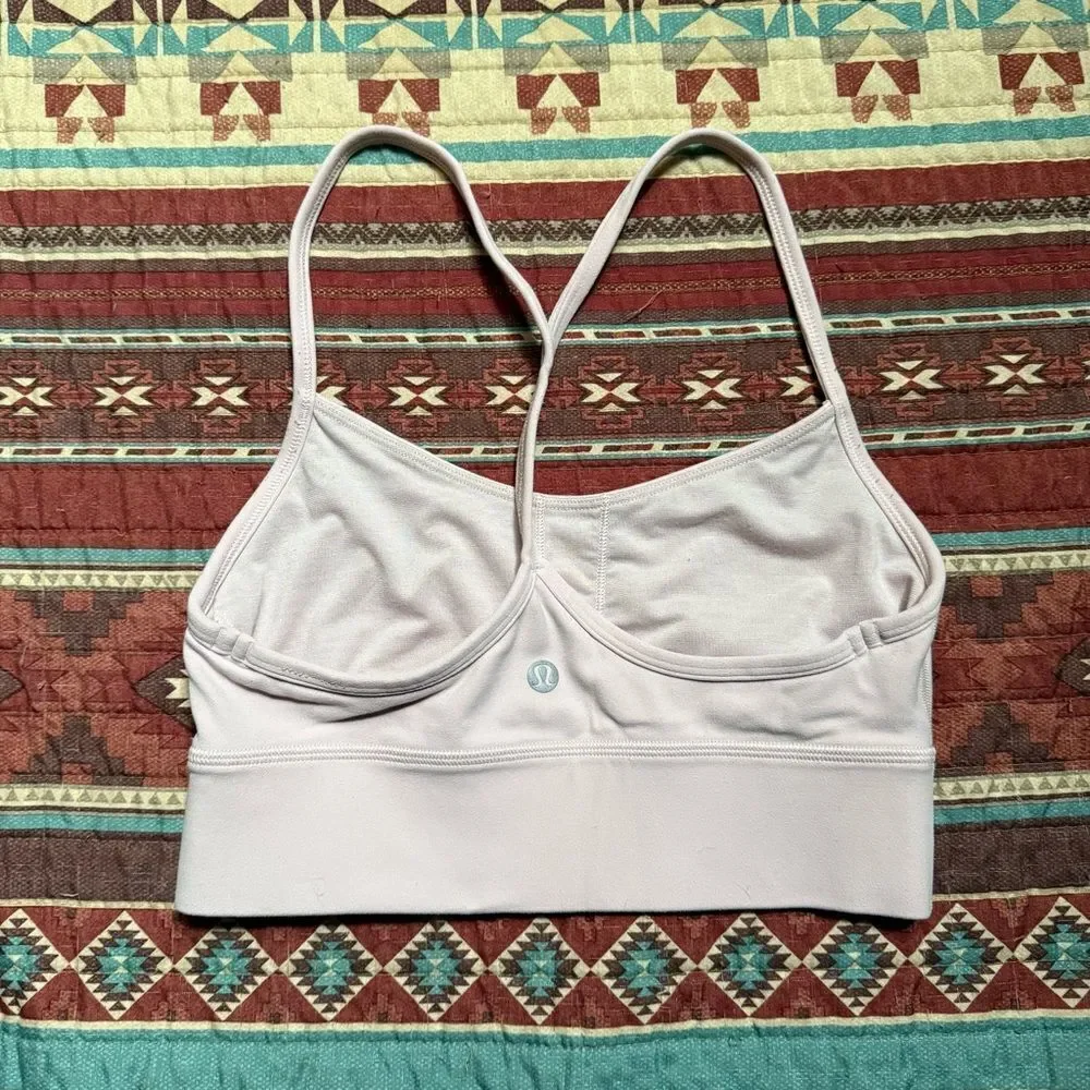 Lululemon Athletica Elegant Blush pink Sports Bra size 4